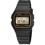 Casio Black Resin Unisex Watch F-91WG-9QDF