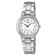 Casio White Stainless Steel Women Watch LTP-1131A-7BRDF