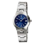 Casio Silver Stainless Steel Women Watch LTP-1241D-2A2DF