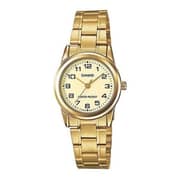 Casio Gold Stainless Steel Women Watch LTP-V001G-9BUDF