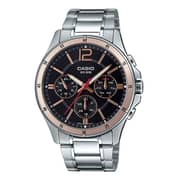 Casio Silver Stainless Steel Men Watch MTP-1374D-1A2VDF