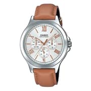 Casio Brown Leather Men Watch MTP-V300L-7A2UDF