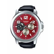 Casio Black Leather Men Watch MTP-X300L-4AVDF
