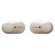 Sony Wireless Ear Buds With Noise Canceling Silver