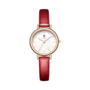 ستايلو ساعة يد نسائية جلد PU أنالوج بنية S9541-RLDW