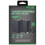 Venom Twin Rechargeable Battery Packs For Xbox One Black VS2850