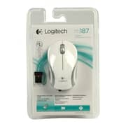 Logitech M187 Mini Wireless Mouse White