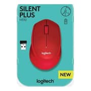 Logitech M330 Wireless Mouse Silent Plus Red