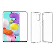 Max & Max Tempered Glass + Cover For Samsung A51