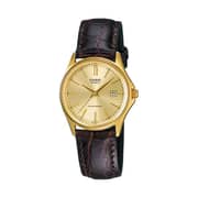 Casio Enticer Brown Leather Women Watch LTP-1183Q-9ADF