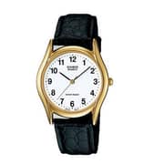 Casio Enticer Black Leather Men Watch MTP-1094Q-7BDF
