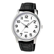 Casio Enticer Black Leather Men Watch MTP-1303L-7BVDF