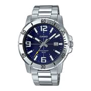 Casio Enticer Silver Stainless Steel Men Watch MTP-VD01-2BVDF