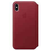 Apple Leather Folio Case Product Red For XS Max