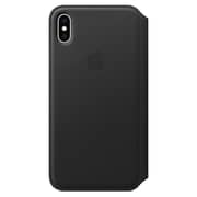 Apple Leather Folio Case Black For iPhone XS Max