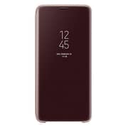Samsung Clear View Standing Cover Gold For Galaxy S9 Plus
