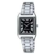 Casio LTP-V007D-1B Dress Silver Stainless Steel Analog Watch Women