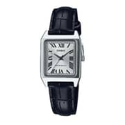 Casio Dress Black Leather Women Analog Watch LTP-V007L-7B1