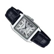 Casio Dress Black Leather Women Analog Watch LTP-V007L-7B1
