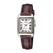 Casio Dress Brown Leather Women Analog Watch LTP-V007L-7B2