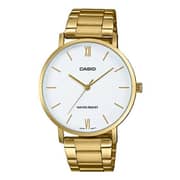 Casio Dress Gold Tone Stainless Steel Women Analog Watch LTP-VT01G-7B