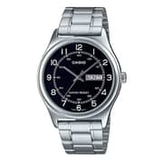 Casio Dress Silver Stainless Steel Men Analog Watch MTP-V006D-1B2
