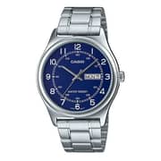 Casio Dress Silver Stainless Steel Men Analog Watch MTP-V006D-2B