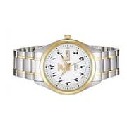 Seiko 5 Silver/Gold Stainless Steel Men Watch SNKP22J1