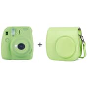 Fujifilm INSTAX Mini 9 Instant Film Camera Lime Green + Leather Bag