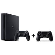 Sony PlayStation 4 Slim Gaming Console 500GB Black + Dual Shock 4 Control Black