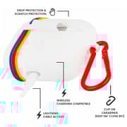 Case Mate Kodak AirPod Pro Case White with Kodachrome Stripe