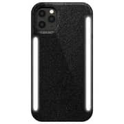 Lumee Duo Case With Selfie Light Black Glitter iPhone 11 Pro Max