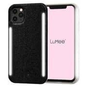 Lumee Duo Case With Selfie Light Black Glitter iPhone 11 Pro Max