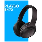 Play PLAYGO BH70 AI Based Wireless Noise Cancelling Headphones Brown
