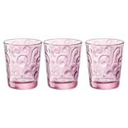 Bormioli Glass set 3Pcs 29.5CL Pink