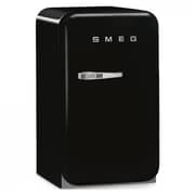 Smeg Single Door Refrigerator Retro Style Black 38 Litres FAB5RBL3GA