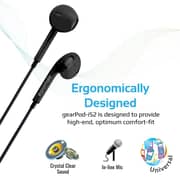 Promate gearPod Lightweight High-Performance Stereo Earbuds Black