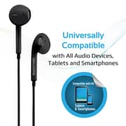Promate gearPod Lightweight High-Performance Stereo Earbuds Black