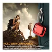 Promate NEONCASE Neon Case For Airpods - Maroon