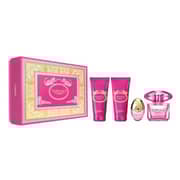 Versace Bright Crystal Absolu 4pcs Giftset 90ml EDP + 100ml Perfumed Shower Gel + 100ml Perfumed Body Lotion + 10ml Miniature