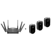 Dlink DIR3060 EXO AC3000 Smart Mesh Wifi Router + 3X DRA2060 AC2000 Mesh Range Extender