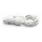 Brave Universal Car Charger USB With Cable - White