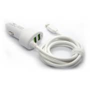 Brave Universal Car Charger USB With Cable - White