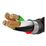 Baseus C-Shaped Light Intelligent Power Off Lightning Cable Black 1m