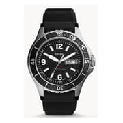 Fossil FB-02 Black Silicone Analog Watch For Men FS5689