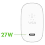 Belkin Boost Charge 27W USB-C Home Charger Silver F7U060my-SLV