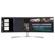 LG Monitor UltraWide Curved 49 Inch Dual QHD IPS LED 32:9 with HDR 10 - 49WL95C-W