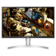 LG 4K UHD IPS LED HDR Monitor 27 inch with Ergonomic Stand Silver White -27UL550-W