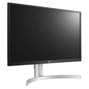 LG 4K UHD IPS LED HDR Monitor 27 inch with Ergonomic Stand Silver White -27UL550-W