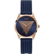 Guess Mini Imprint Blue Silicone Analog Watch For Women W1227L3